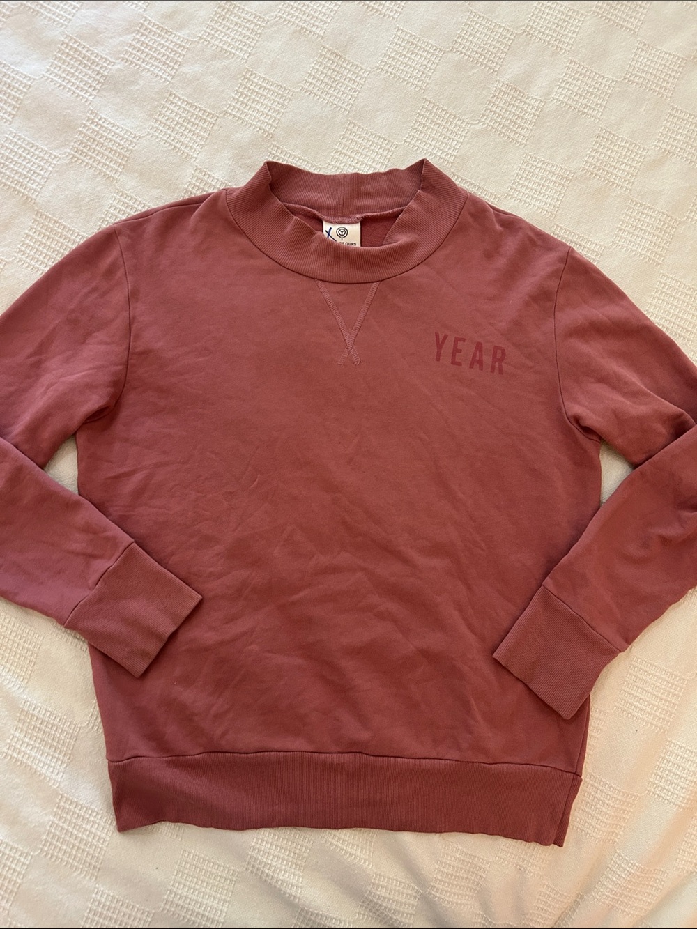 Year of Ours Men's Crewneck Sweatshirt - Rose Mauve size small